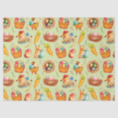 paaskonijntjes aan het werk tissuepapier (Voorkant)