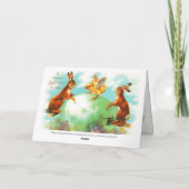 paaskonijntjes Baby chick planet aarde ei Kaart (Achterkant)