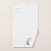 Paaskonijntjes, eendjes, bloemen en kruis bad handdoek (Handdoek)