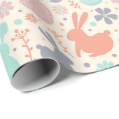 Paaskonijntjes & eieren cadeaupapier (Rol Hoek)
