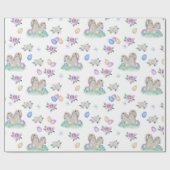 paaskonijntjes en eieren cadeaupapier (Vlak)