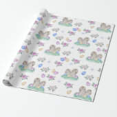 paaskonijntjes en eieren cadeaupapier (Uitgerold)