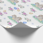 paaskonijntjes en eieren cadeaupapier (Hoek)