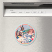  paaskonijntjes en slaapmeisjesmagneet magneet (Insitu (Vaatwasser))