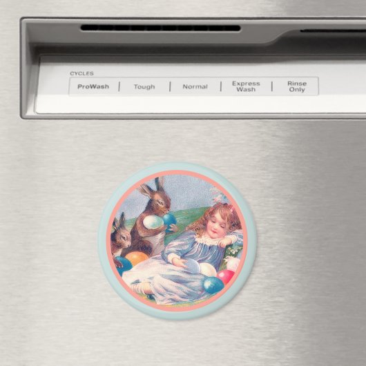  paaskonijntjes en slaapmeisjesmagneet magneet (Insitu (Vaatwasser))