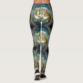 paaskonijntjes geweven Afbeelding Leggings (Achterkant)