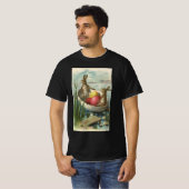 paaskonijntjes in een boot met paaseieren t-shirt (Voorkant volledig)
