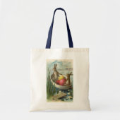 paaskonijntjes in een boot met paaseieren tote bag (Voorkant)