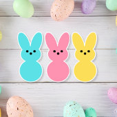Paaskonijntjes kleur Pop op maat gesneden vinyl St Sticker