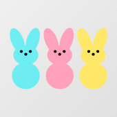Paaskonijntjes Kleur Pop Venster Cling Raamsticker (Vel)
