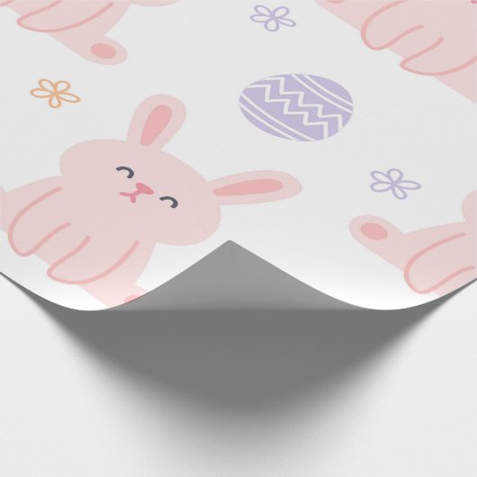 Paaskonijntjes & Paaseieren Cadeaupapier (Hoek)