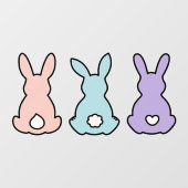 paaskonijntjes venster vastklampen raamsticker (Vel)