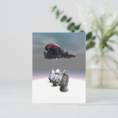 Paaskoppen en UFO-Briefkaart Briefkaart (Staand voorkant)