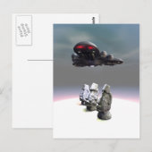 Paaskoppen en UFO-Briefkaart Briefkaart (Voorkant / Achterkant)