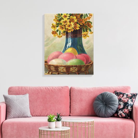 Paaskorenvloeren Antiek Canvas Afdruk (Insitu (Woonkamer))