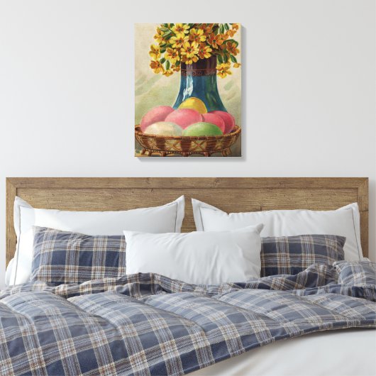 Paaskorenvloeren Antiek Canvas Afdruk (Insitu (Slaapkamer))