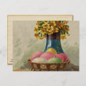 Paaskorenvloeren Antiek Feestdagenkaart (Voorkant / Achterkant)