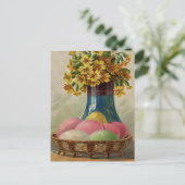 Paaskorenvloeren Antiek Feestdagenkaart (Staand voorkant)