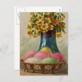 Paaskorenvloeren Antiek Feestdagenkaart (Voorkant / Achterkant)