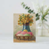 Paaskorenvloeren Antiek Feestdagenkaart (Staand voorkant)