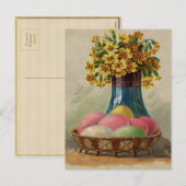 Paaskorenvloeren Antiek Feestdagenkaart (Voorkant / Achterkant)