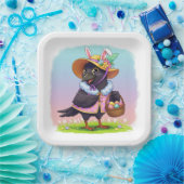 paaskraai papieren bordje (Feest)