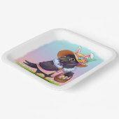 paaskraai papieren bordje (Gebogen)