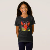 Paaskraaivis Bunny Egg Crawfish Paasrooster T-shirt (Voorkant volledig)