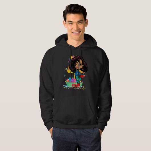 Paaskraamkliniek Dab Holiday Funny Kind B Hoodie (Voorkant volledig)