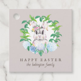 Paaskrans gepersonaliseerd bedankjes labels