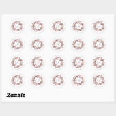 Paaskrans gepersonaliseerde naam ronde Stickers (Vel)