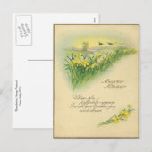 paaskreet feestdagenkaart (Voorkant / Achterkant)