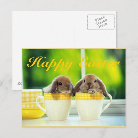 Paaskreet Feestdagenkaart (Voorkant / Achterkant)