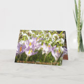 Paaskrokus Wenskaart Feestdagen Kaart (Achterkant)