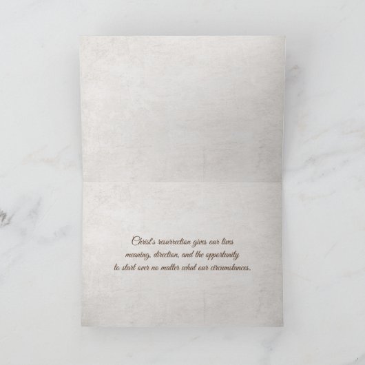 Paaskroon en Bijbel met Lily Kaart (Binnen)