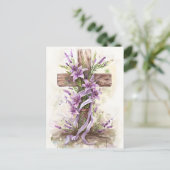 Paaskruis Briefkaart (Staand voorkant)