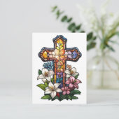 Paaskruis Briefkaart (Staand voorkant)