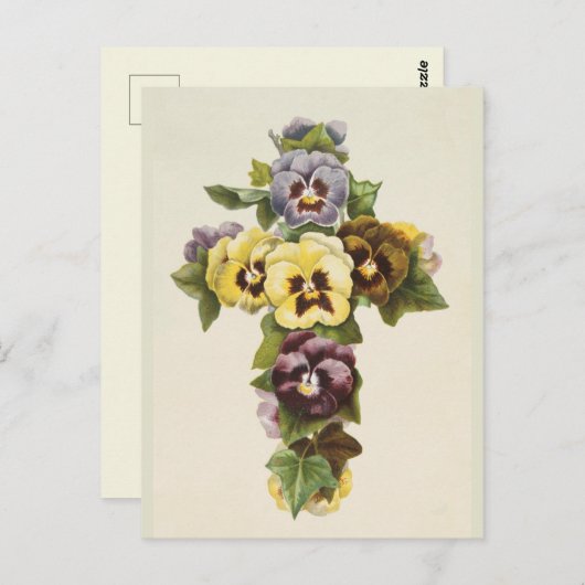 paaskruis briefkaart (Voorkant / Achterkant)