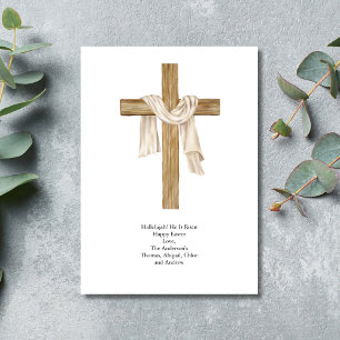 Paaskruis Doek Religieus Christelijk Feestdagenkaart