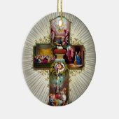  paaskruis feestdag goud keramisch ornament (Rechts)