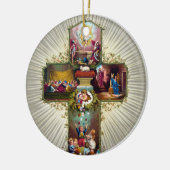  paaskruis feestdag goud keramisch ornament (Links)