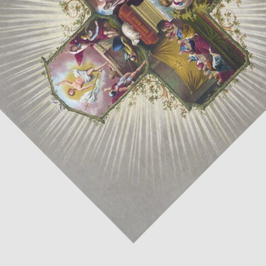  paaskruis feestdag goud tissuepapier (Detail)