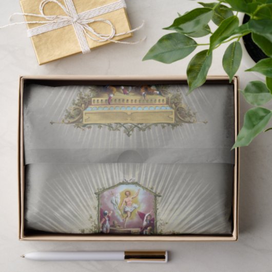 paaskruis feestdag goud tissuepapier (Geschenk)