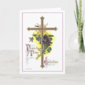  paaskruis feestdagen kaart (Voorkant)