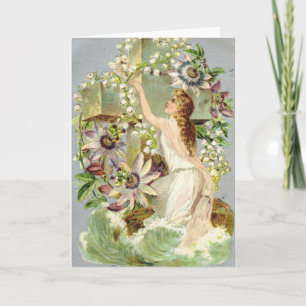 paaskruis feestdagen kaart