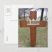 Paaskruis Feestdagenkaart (Voorkant / Achterkant)