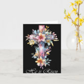 Paaskruis is Hij verrezen Kaart (Gele Bloem)