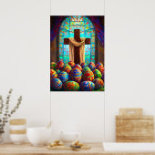 Paaskruis Jezus Christendom Muur Kunst Poster (Keuken)
