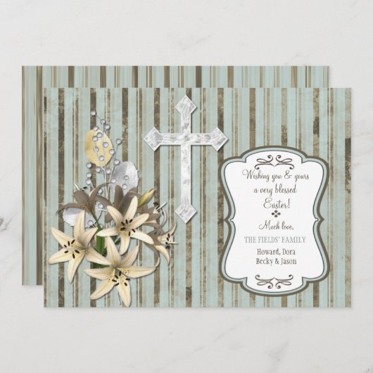 Paaskruis Kaart (Voorkant / Achterkant)