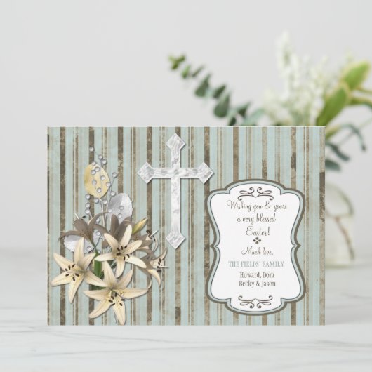 Paaskruis Kaart (Staand voorkant)